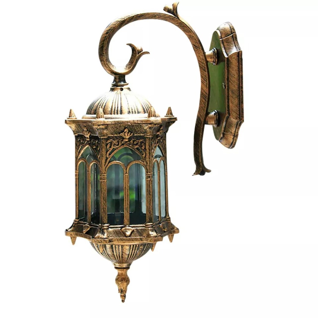 Antique Vintage Lantern Light Fixture Wall Sconce Porch Lamp Outdoor Waterproof